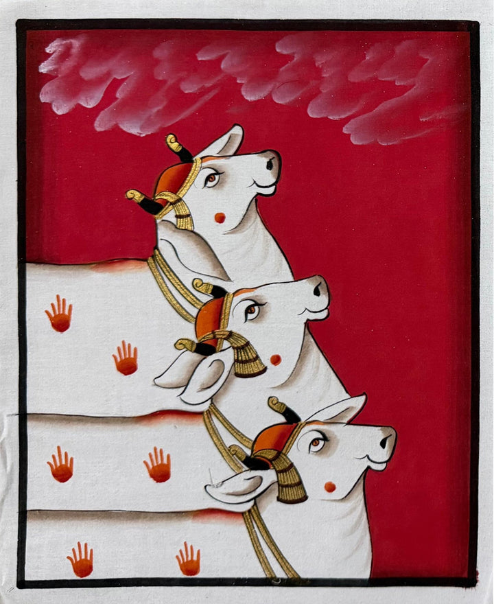 Krishna's loyal companions: Cows in Pichwai by Naveen Soni Thumbnail