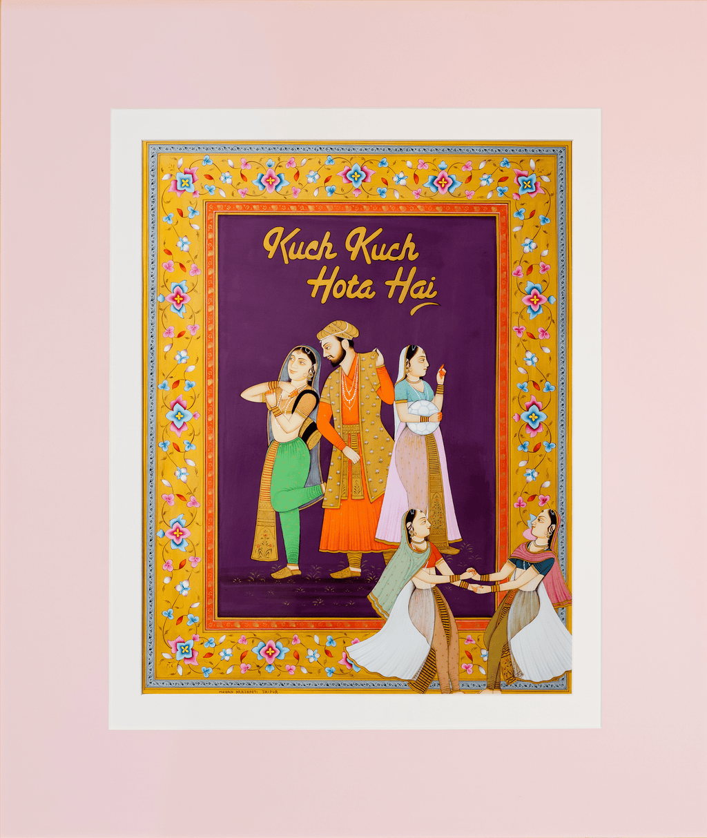 Kuch Kuch Hota Hai in Mughal Miniature by Mohan Prajapati Thumbnail