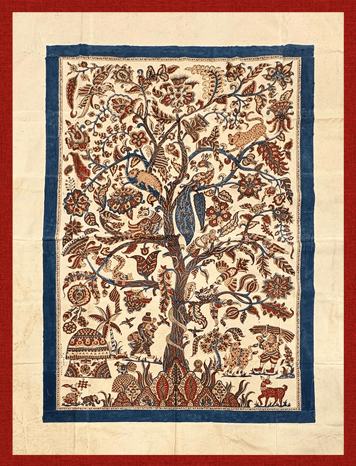 Life in Village: Lush Flora and Fauna in Machlipatnam Kalamkari by Varun Kumar Pitchuka Thumbnail