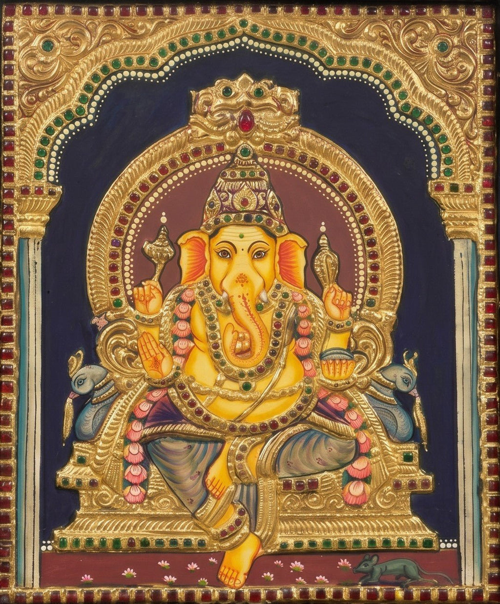 Lord Ganapati in Ancient Tanjore Thumbnail