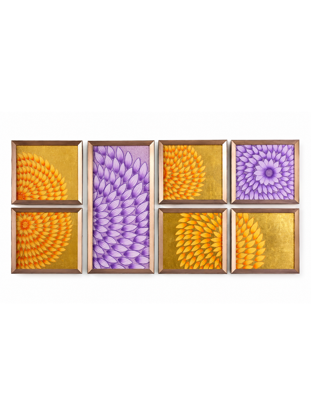 Lotus blooms: a set of miniature paintings by Shehzaad Ali Sherani Thumbnail