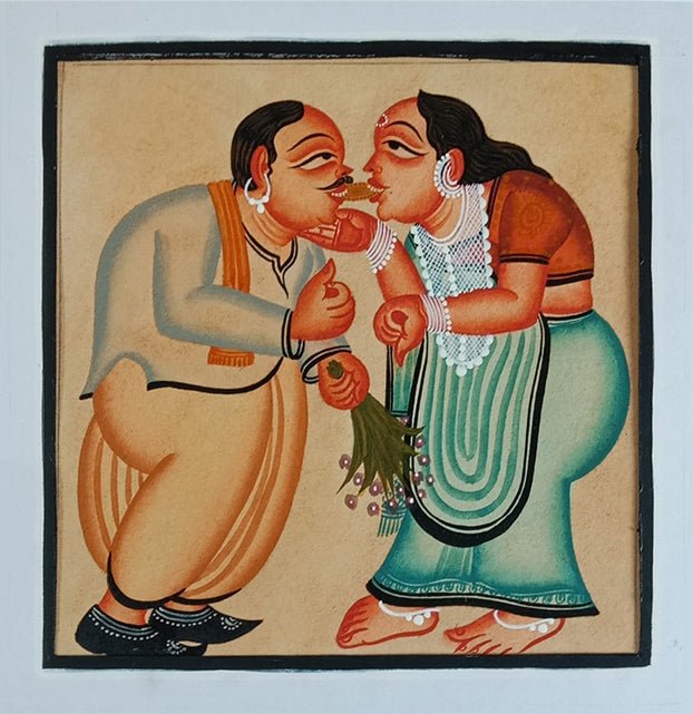 Love Blooms: Babu and Bibi Kalighat by Bapi Chitrakar Thumbnail