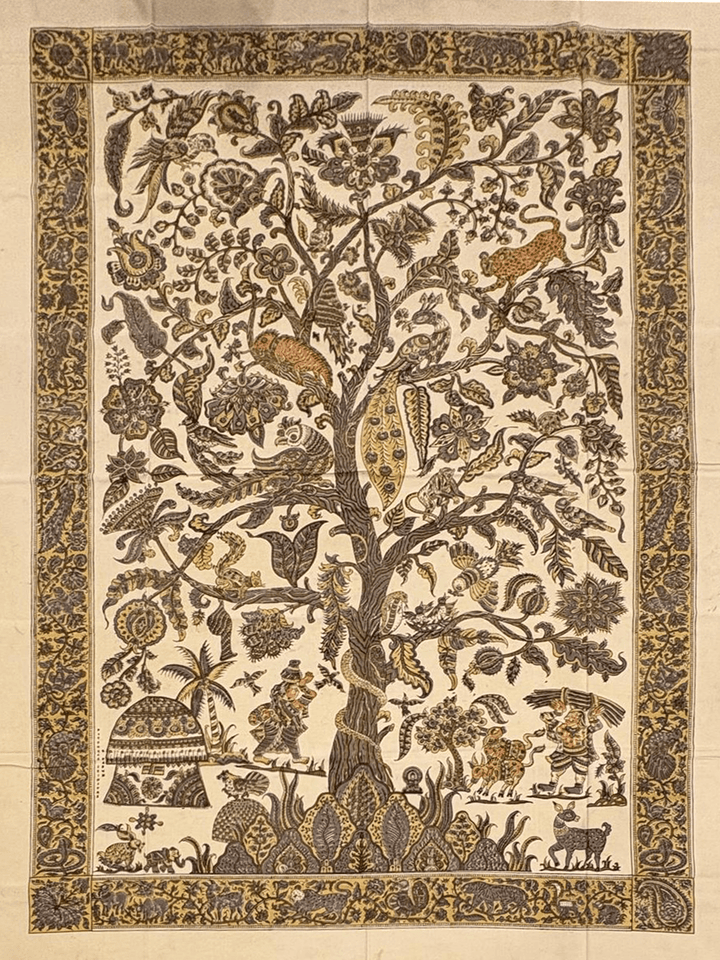 Lush Flora and Fauna in Machlipatnam Kalamkari by Varun Kumar Pitchuka Thumbnail