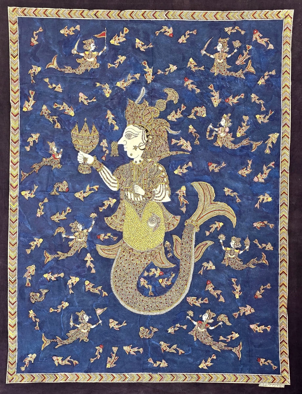 Machhi Mata in Mata ni Pachedi by Vasant Manubhai Chittara Thumbnail