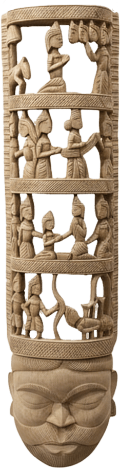Mahabharata Gomira Mask by Kalyan Chandra Sarkar Thumbnail