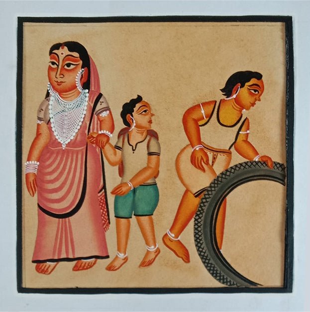 Mothers Love and Guidance in Kalighat by Bapi Chitrakar Thumbnail