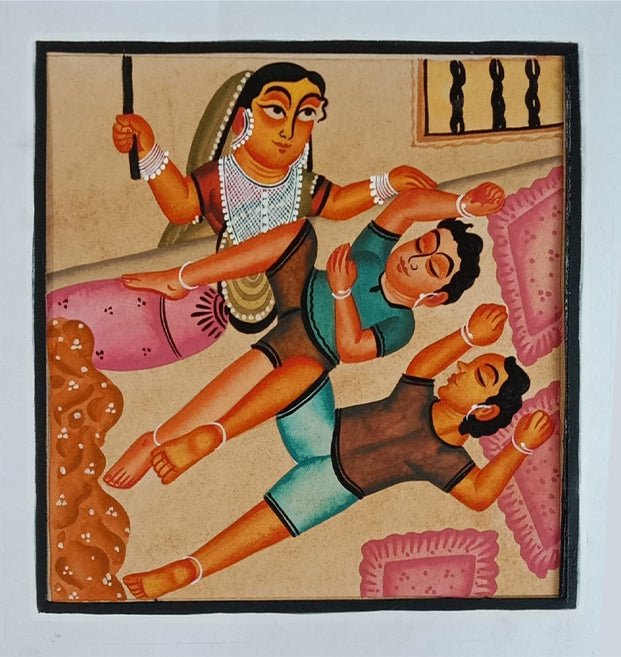 Mothers Love in  Kalighat by Bapi Chitrakar Thumbnail