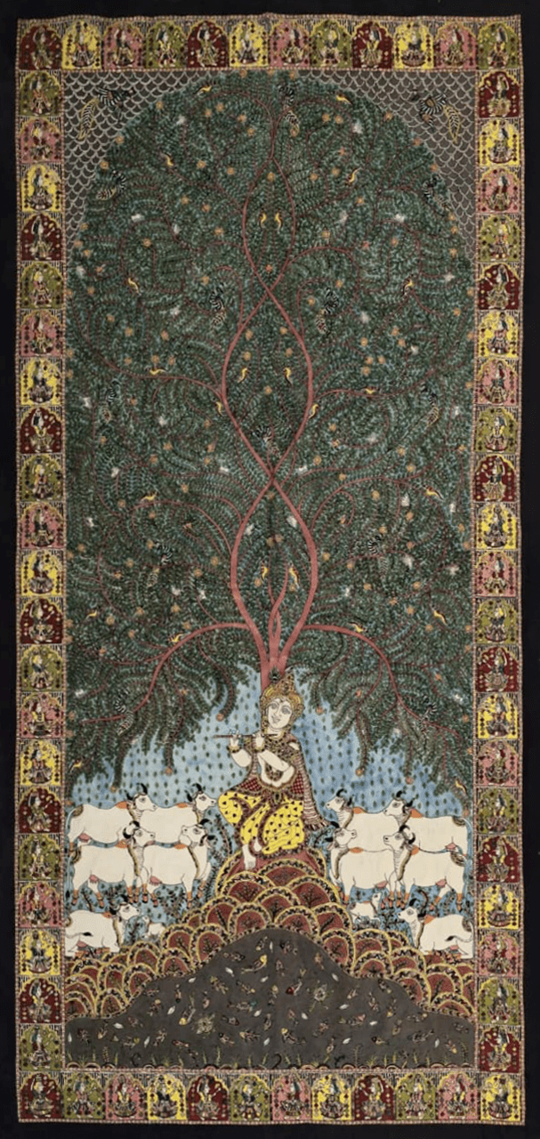 Murlidhar Krishna in Mata ni Pachedi by Vasant Manubhai Chittara Thumbnail