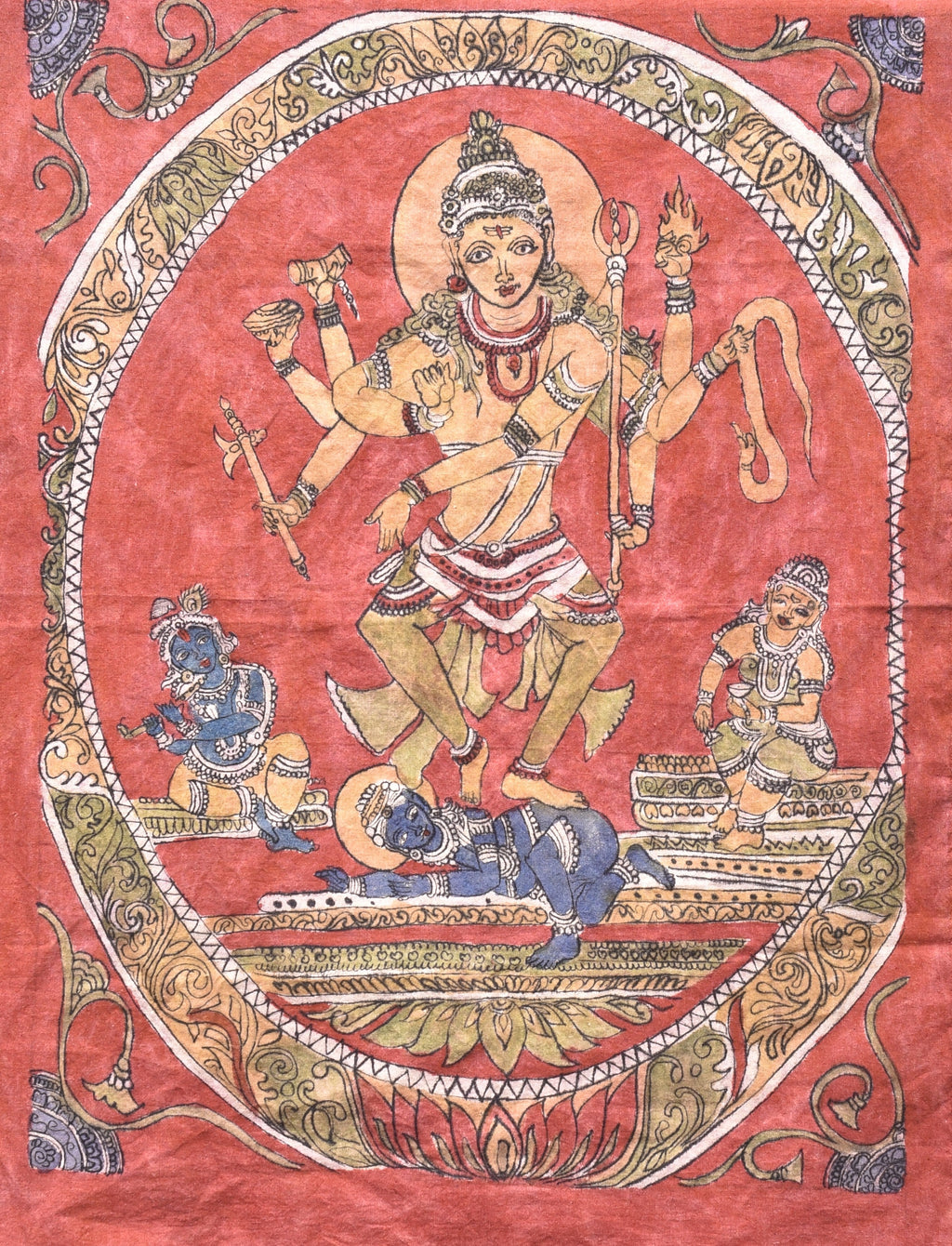 Nataraja in Kalamkari by Ghanshyam Sarode Thumbnail