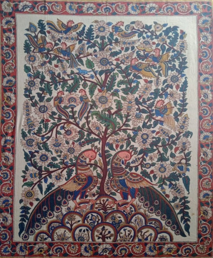 Nature in Bloom: Tree of Life in Kalamkari by Siva Reddy Thumbnail