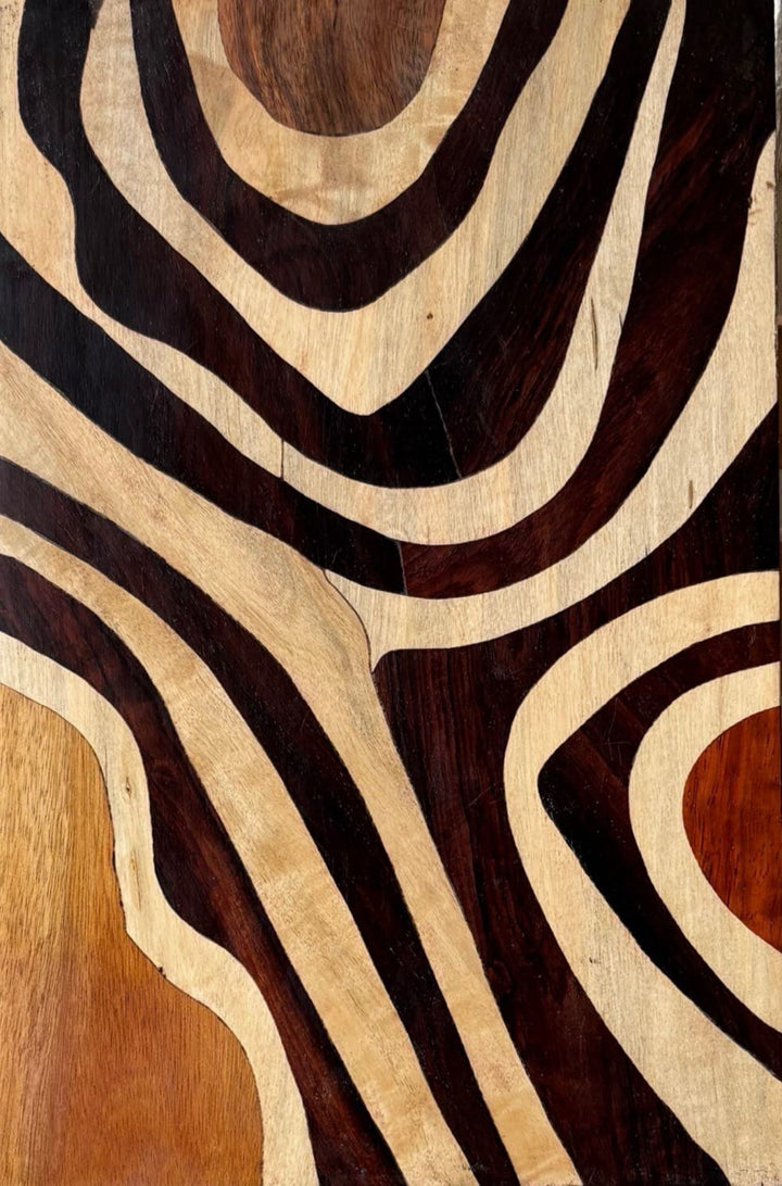 Organic Currents in Abstract wood inlay by Mohan Kumar Thumbnail