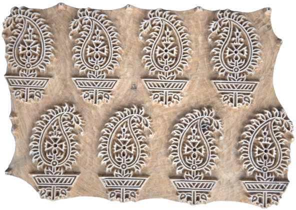 Paisley Motif in Wooden Kalamkari Block by K. Gangadhar Thumbnail