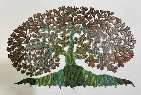Palash Tree in Gond by Gareeba Singh Tekam Thumbnail