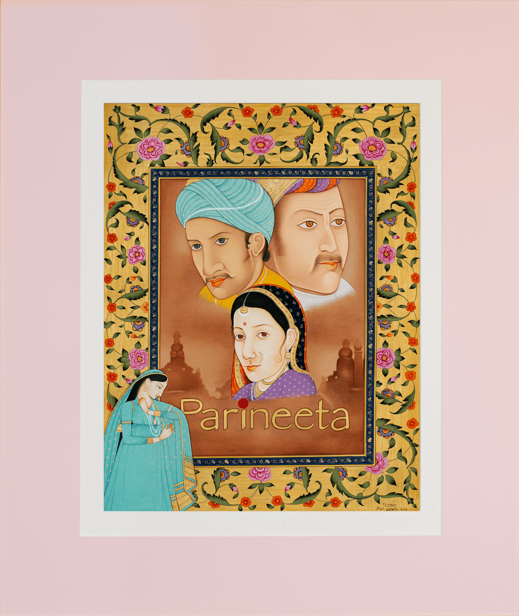 Parineeta in Mughal Miniature by Mohan Prajapati Thumbnail