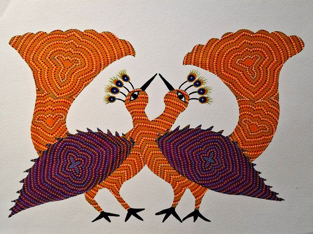 Peacocks in Bhil by Kamlesh Parmar Thumbnail