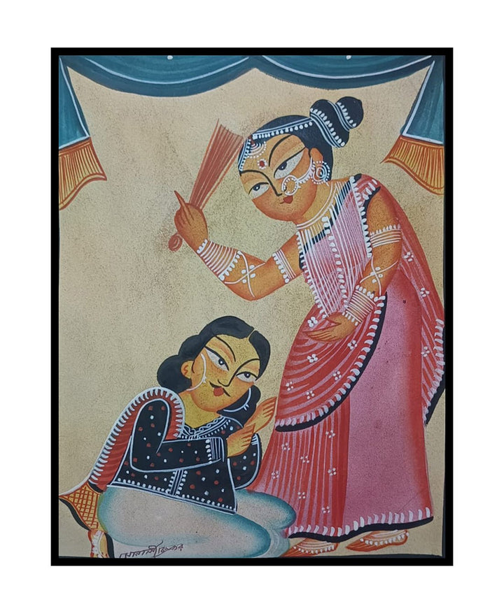 Playful rebuke in Kalighat by Sonali Chitrakar Thumbnail