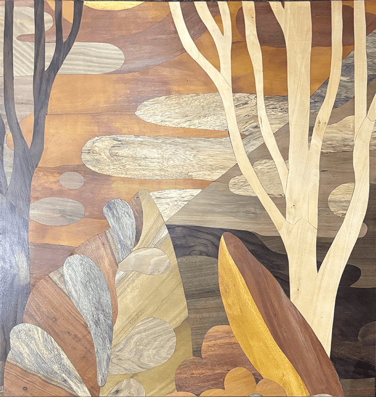 Quiet Grove in Abstract wood inlay by Mohan Kumar Thumbnail
