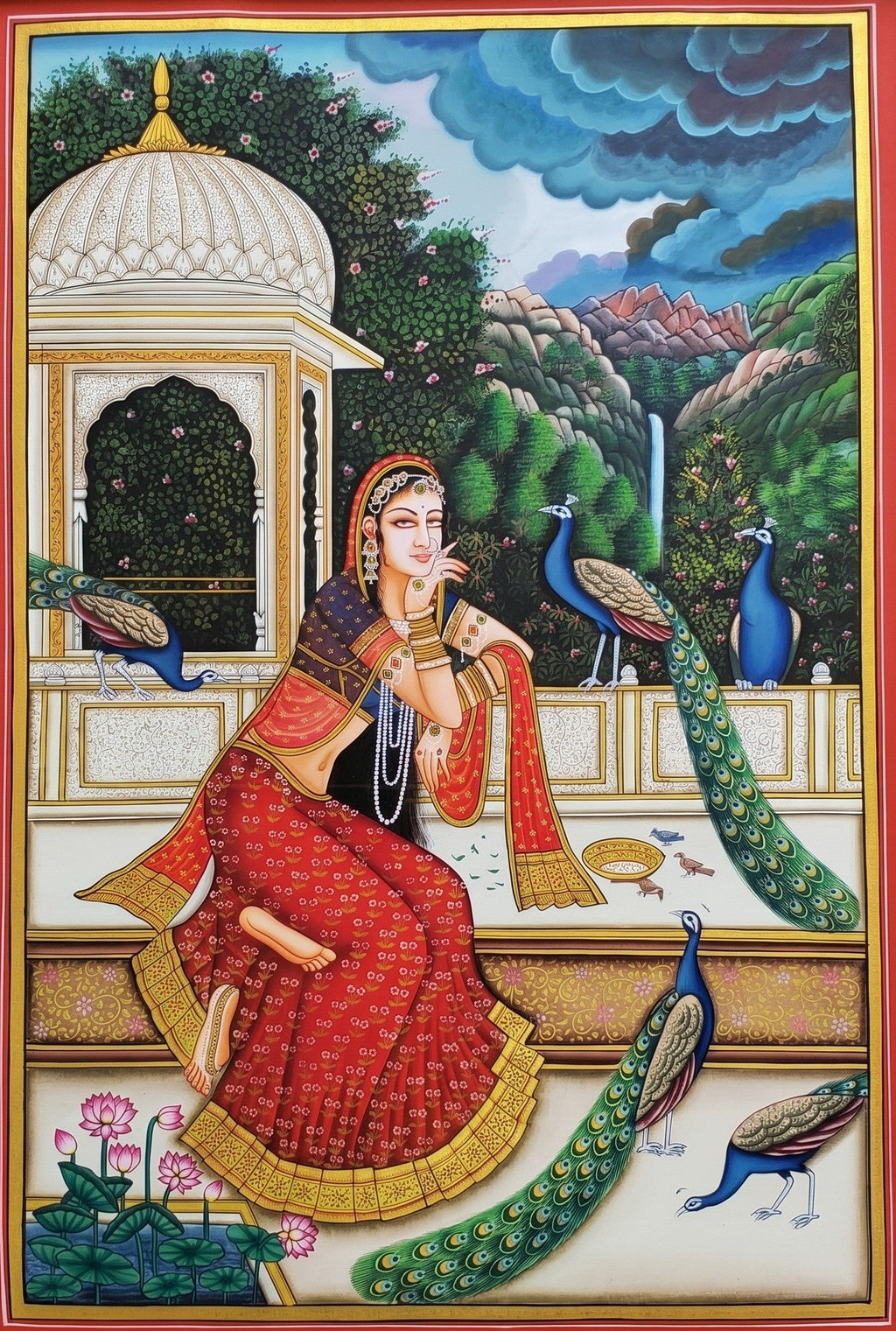 Radha's Bhakti in Pichwai by Dinesh Soni Thumbnail
