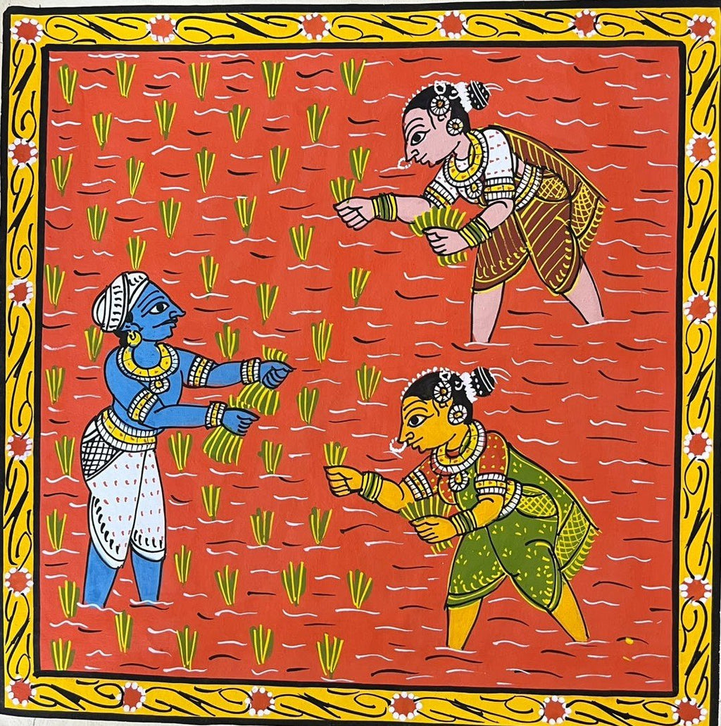 Rice Cultivation in Cheriyal Scroll by Dhanalakota Rakesh Thumbnail