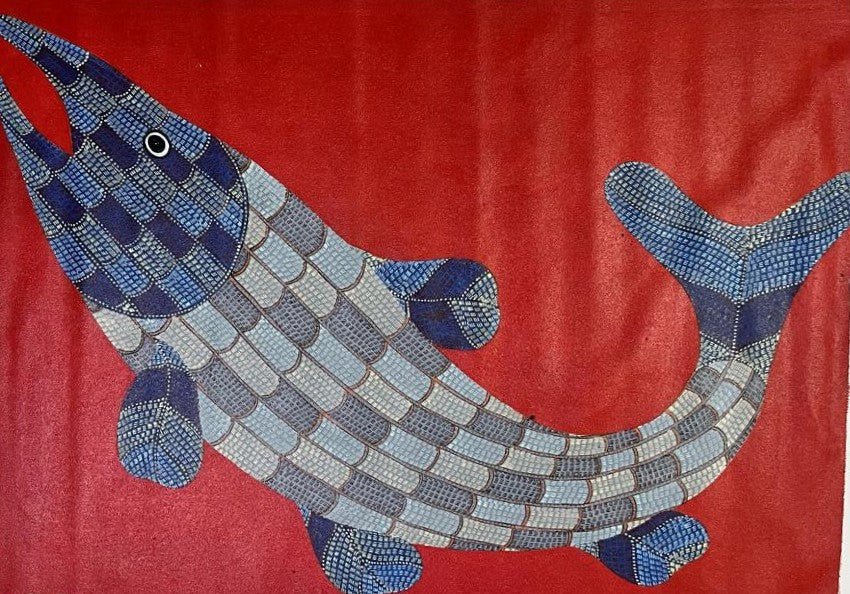 Rising Tides in Gond by Gareeba Singh Tekam Thumbnail