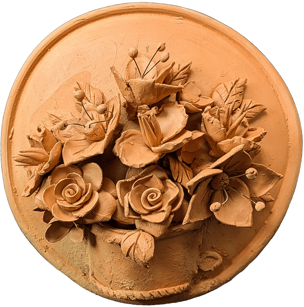 Rose Bouquet in Terracotta by Dolon Kundu Thumbnail