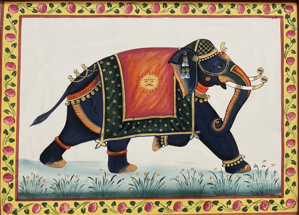 Royal Elephant in Pichwai by Jayesh Sharma Thumbnail