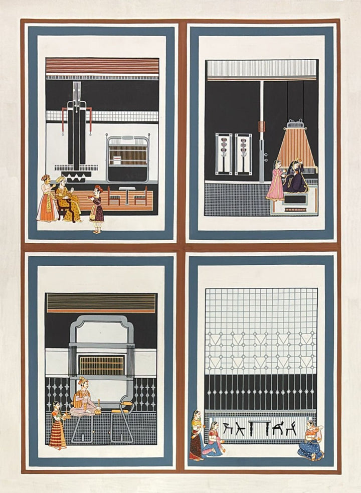 Royalty Reimagined: A Futuristic Vision of Rajasthan Miniature Art by Rajendra Sharma Thumbnail