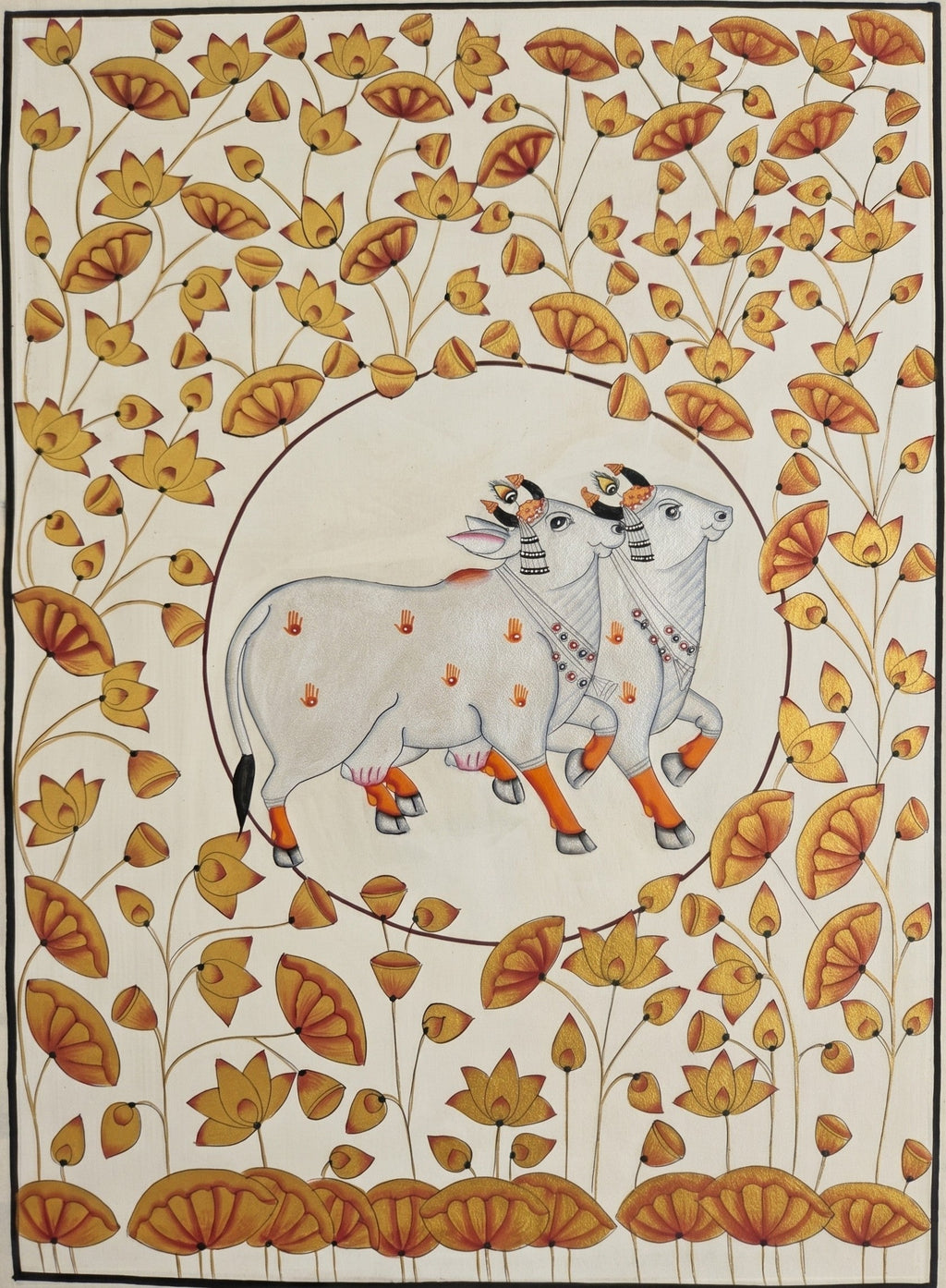 Sacred Companions in Pichwai by Shehzaad Ali Sherani Thumbnail