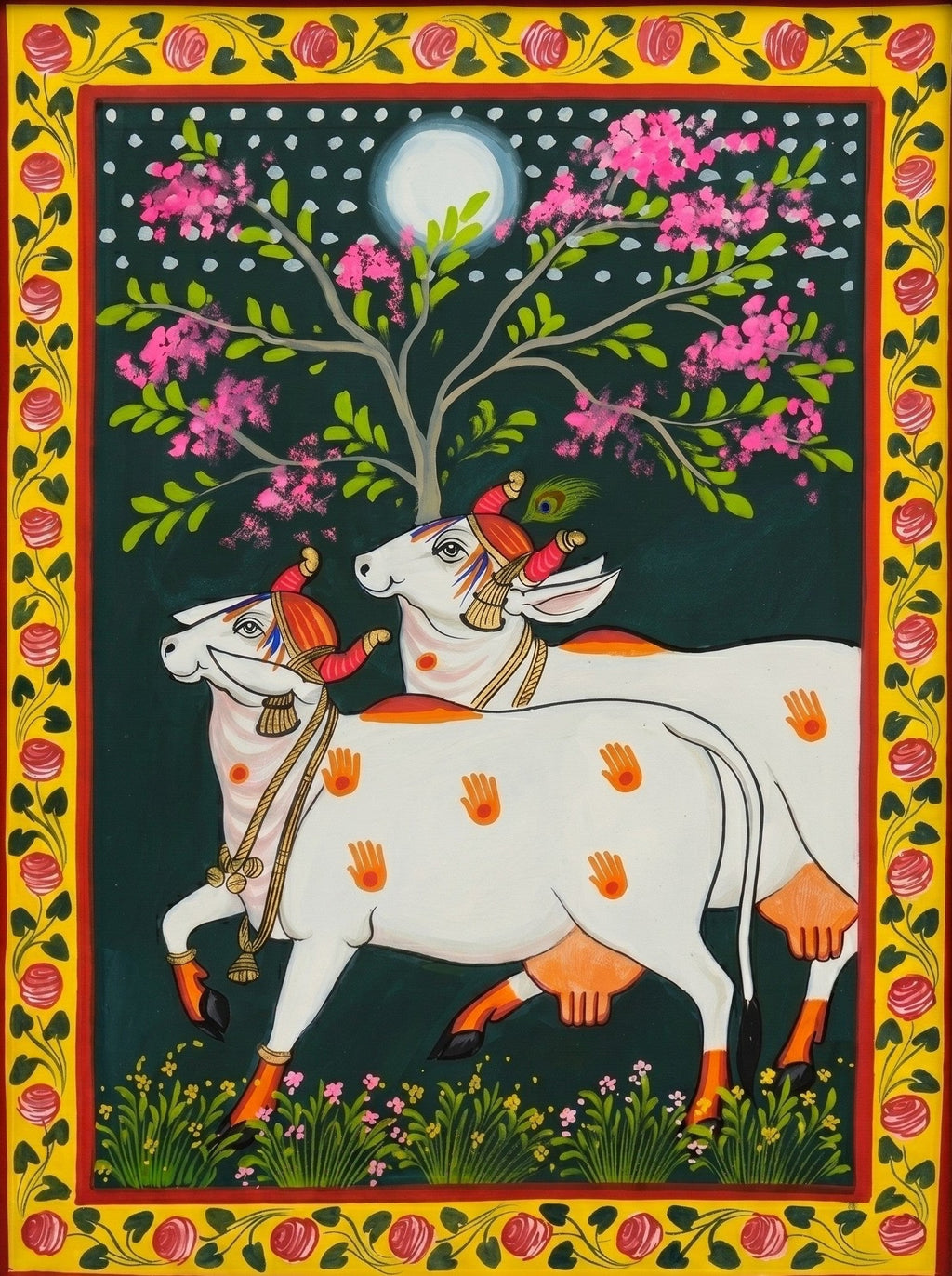 Sacred Cows in Pichwai by Jayesh Sharma Thumbnail