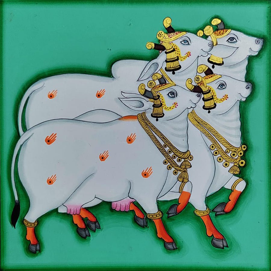 Sacred Cows: The Divine Herd in Pichwai by Dinesh Soni Thumbnail