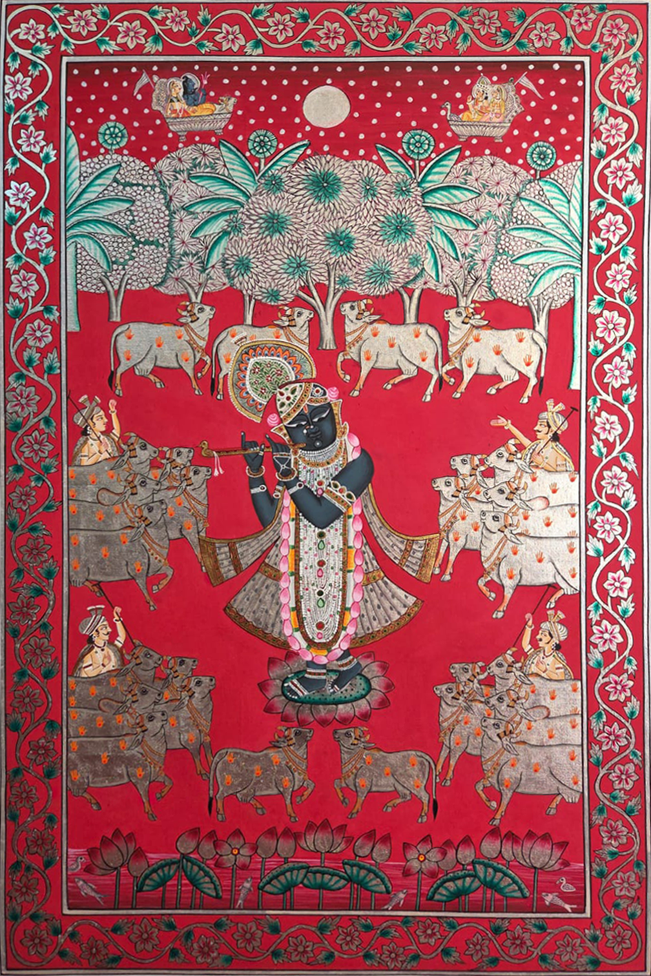 Sandhya Arati In Pichwai by Shehzaad Ali Sherani Thumbnail