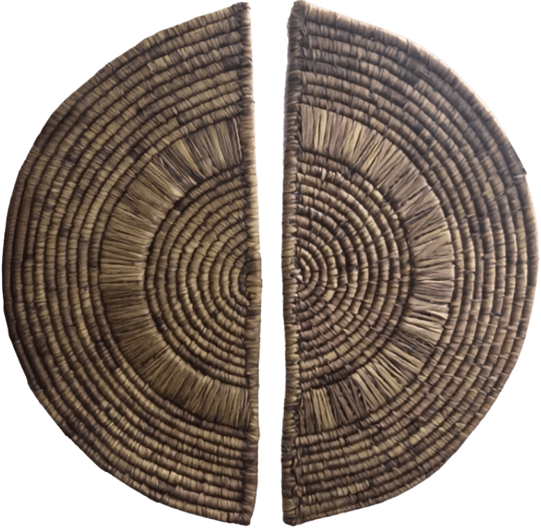 Semicircular Panels in Moonj Grass Craft by Urmila Devi Thumbnail
