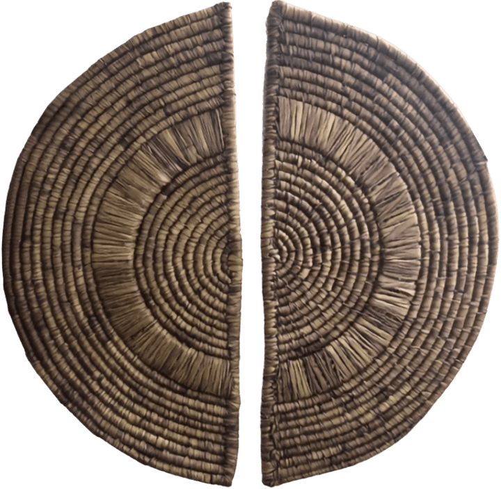 Semicircular Panels in Moonj Grass Craft by Urmila Devi Thumbnail
