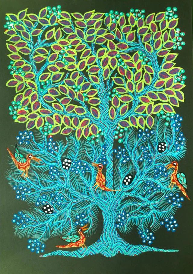 Set of Bhil Paintings by Geeta Bariya Thumbnail