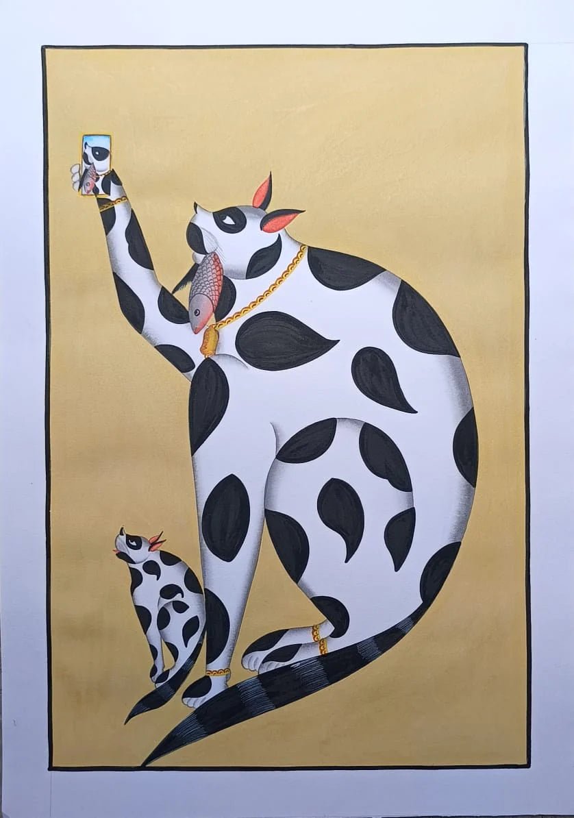 Set of Kalighat Paintings by Uttam Chitrakar Thumbnail
