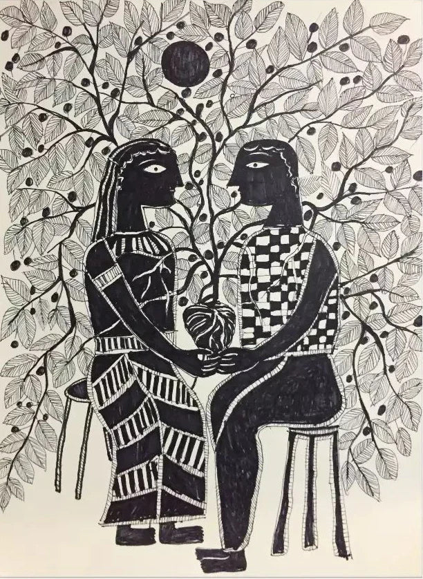 Set of Madhubani Paintings by Izhar Ansari Thumbnail