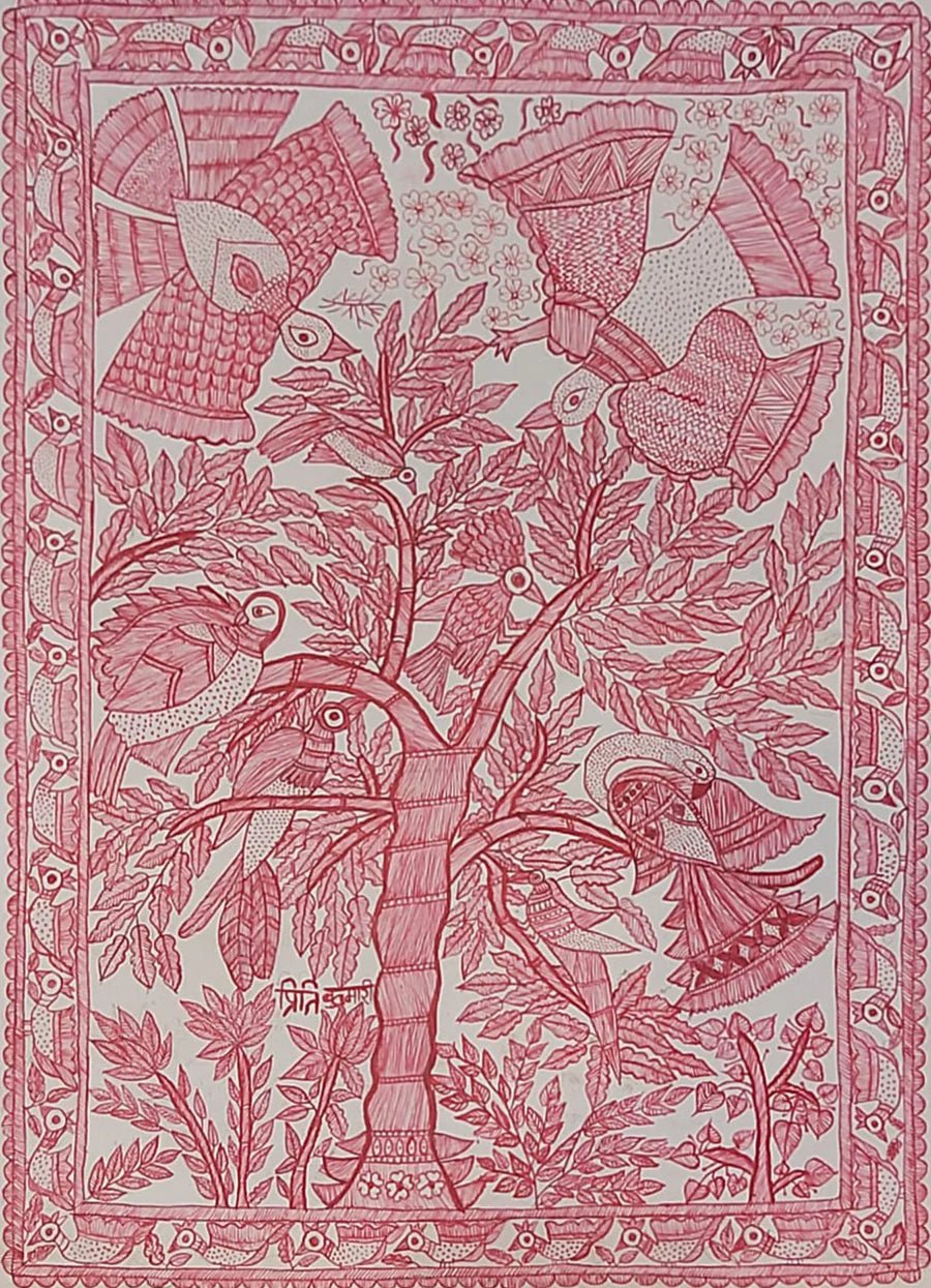 Set of Madhubani Paintings by Priti Karn Thumbnail