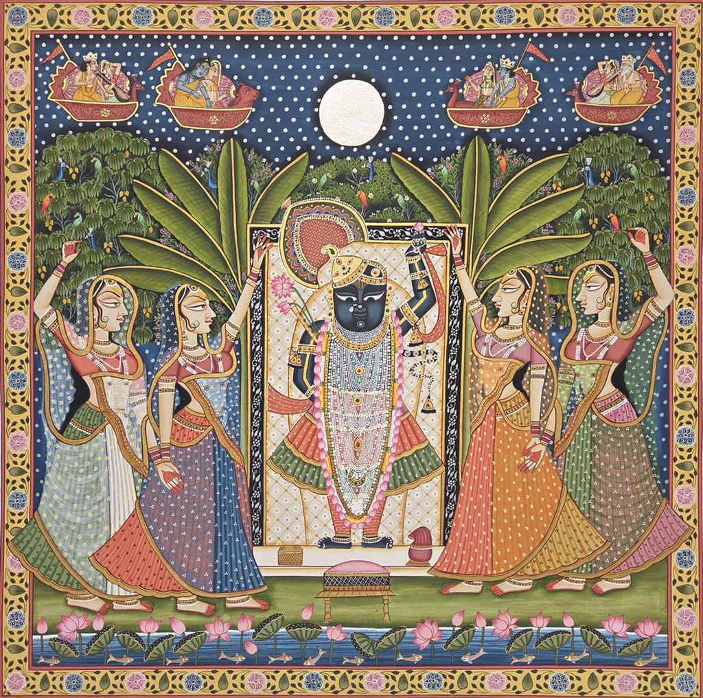 Sharad Purnima in Pichwai by Shehzaad Ali Sherani Thumbnail