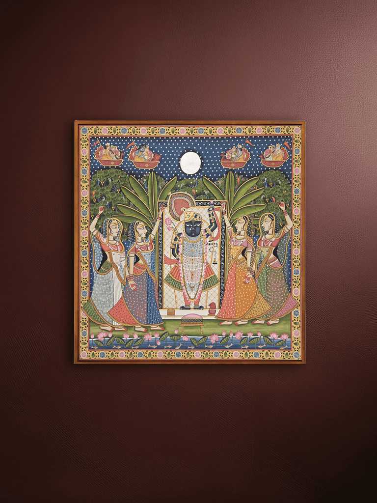 Sharad Purnima in Pichwai by Shehzaad Ali Sherani