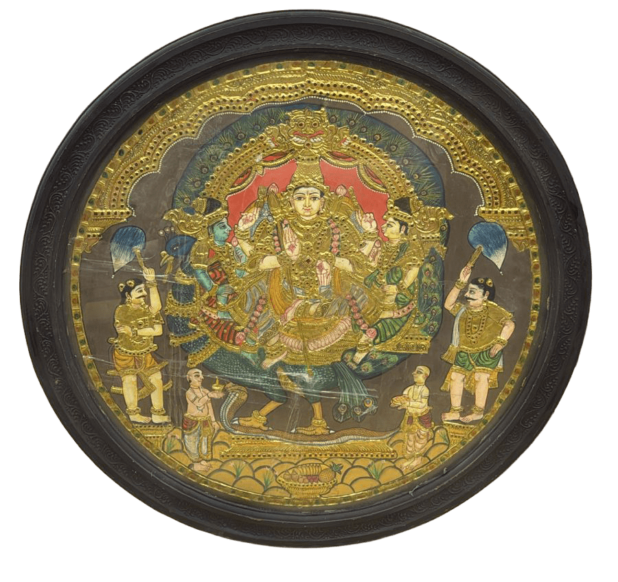 Shri Subramaneya in Antique Tanjore Thumbnail