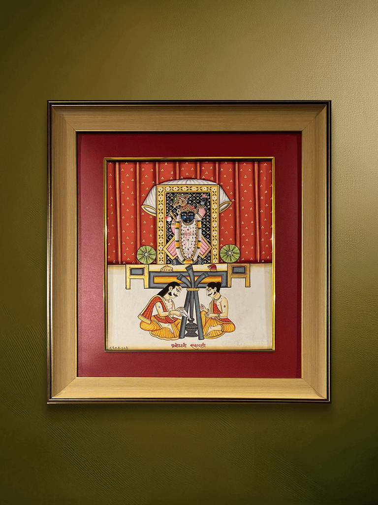Shrinathji In Pichwai by Shehzaad Ali Sherani