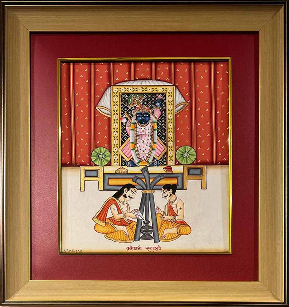 Shrinathji In Pichwai by Shehzaad Ali Sherani Thumbnail