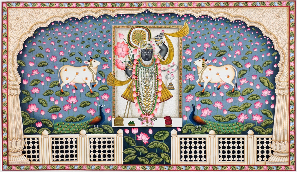 Shrinathji Jharoka Darshan in Pichwai by Kailash Sahu Thumbnail