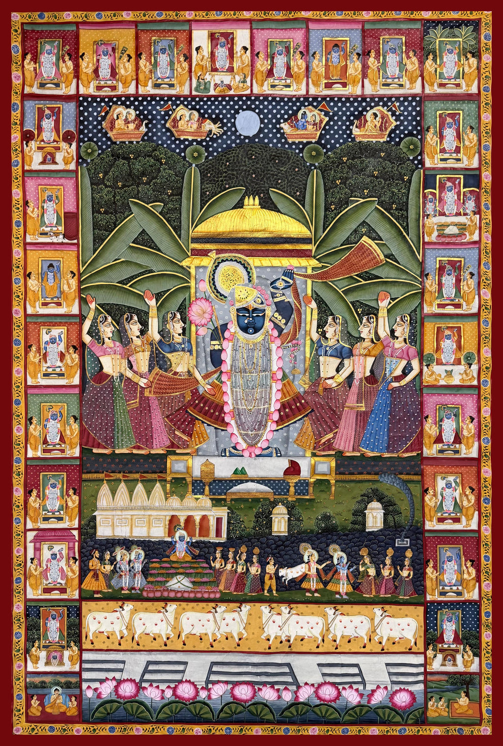 Shrinathji throughout the year in Pichwai by Naveen Soni Thumbnail