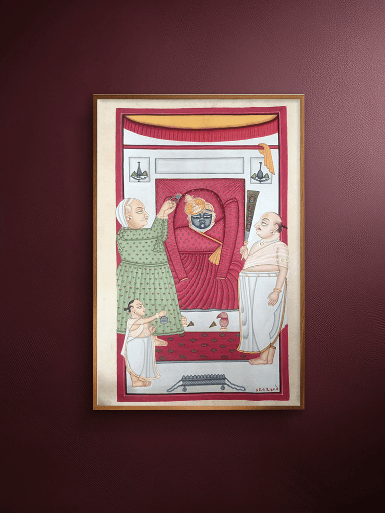 Shrinathji: Winter Shringar in Pichwai by Shehzaad Ali Sherani