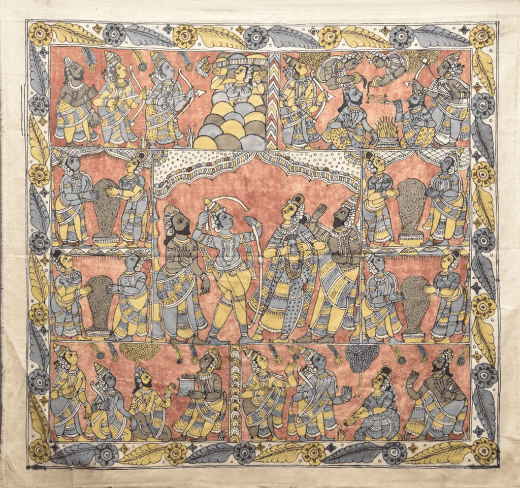 Sita Swayamvar in Kalamkari by Ghanshyam Sarode Thumbnail