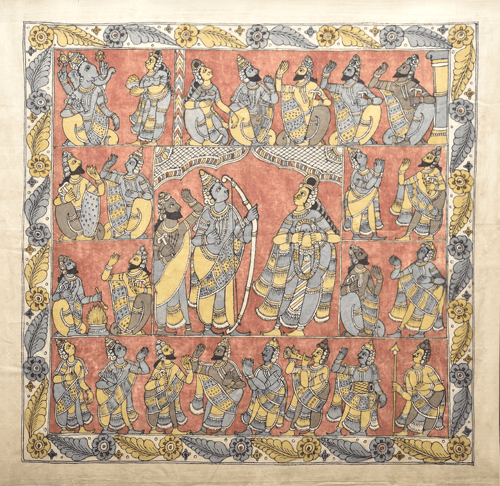 Sita Swayamvar in Kalamkari by Ghanshyam Sarode Thumbnail
