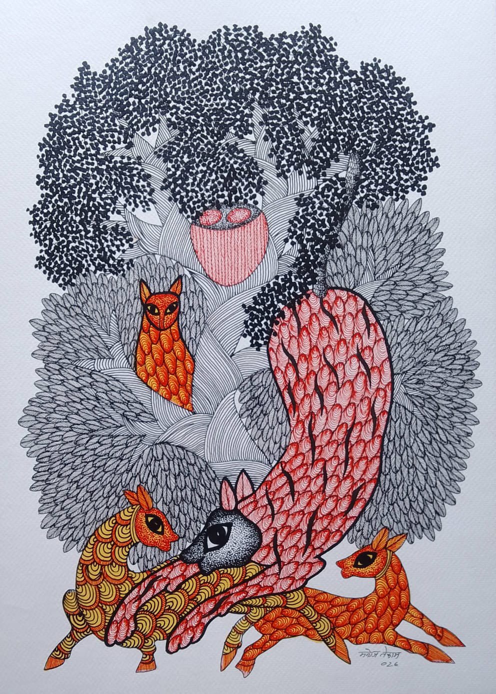 Siyar and Bakri in Gond by Manoj Tekam Thumbnail