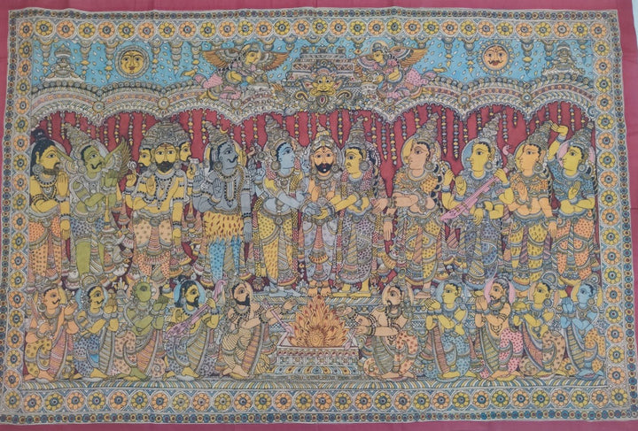 Srinivasa Kalyanam in Kalamkari by Harinath N Thumbnail
