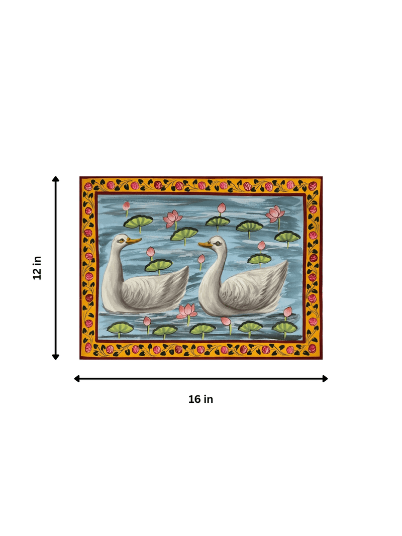 Buy Swans in Pichwai Painting- Home Decor